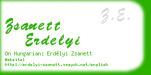 zsanett erdelyi business card