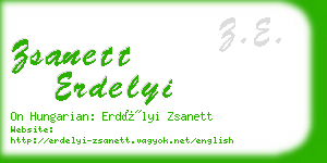 zsanett erdelyi business card